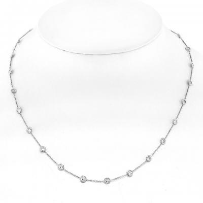Raymond C Yard PLATINUM 2 80CTTW DIAMOND BY THE YARD 16 INCH NECKLACE