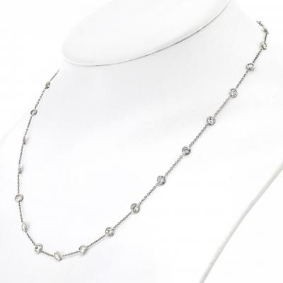 Raymond C Yard PLATINUM 2 80CTTW DIAMOND BY THE YARD 16 INCH NECKLACE