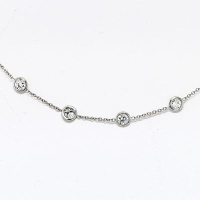 Raymond C Yard PLATINUM 2 80CTTW DIAMOND BY THE YARD 16 INCH NECKLACE