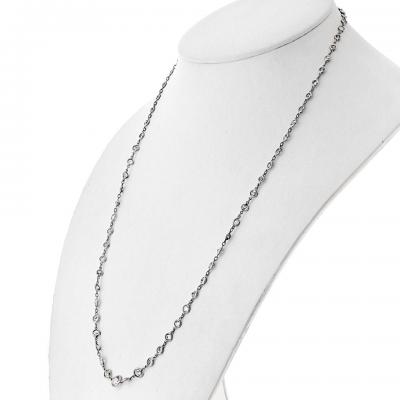 Raymond C Yard Platinum 11 50cttw Diamonds by the Yard Necklace