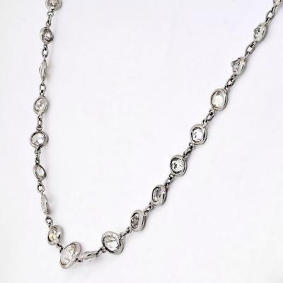 Raymond C Yard Platinum 11 50cttw Diamonds by the Yard Necklace