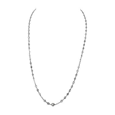 Raymond C Yard Platinum 11 50cttw Diamonds by the Yard Necklace