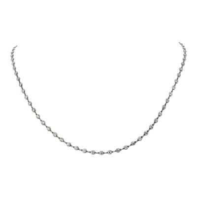 Raymond C Yard Platinum 5 79cttw Round Cut Diamonds by the Yard Necklace