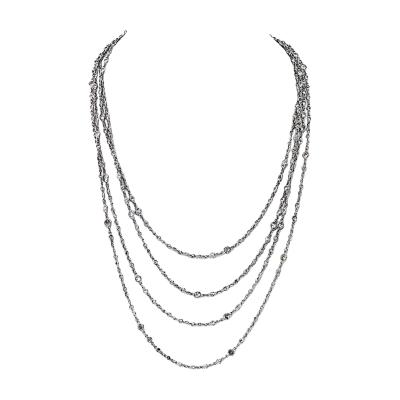 Raymond C Yard Platinum Diamond by The Yard Diamonds by the Yard Necklace