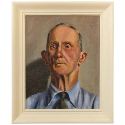 Raymond J Wendell 1948 Raymond J Wendell Oil on Canvas I Cant Take It Anymore 