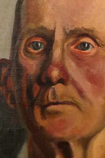 Raymond J Wendell 1948 Raymond J Wendell Oil on Canvas I Cant Take It Anymore 