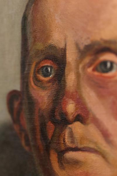 Raymond J Wendell 1948 Raymond J Wendell Oil on Canvas I Cant Take It Anymore 