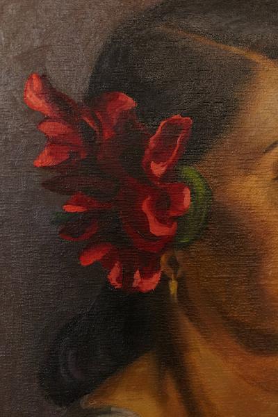 Raymond J Wendell 1948 Raymond J Wendell Oil on Canvas What do I Want in Life 