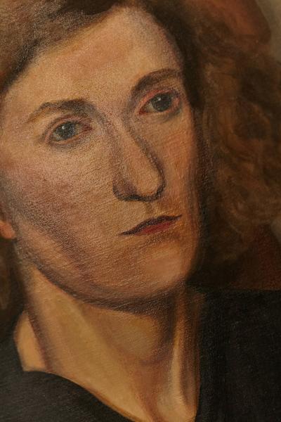 Raymond J Wendell Lonely Sister 1948 Raymond J Wendell Oil on Canvas