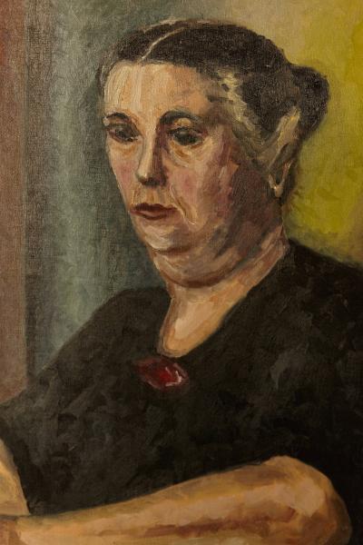 Raymond J Wendell Mother 1948 Raymond Wendell Oil on Canvas