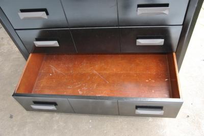Raymond Loewy Midcentury Ebonized Mengel Raymond Loewy Style Dresser