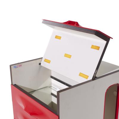 Raymond Loewy Raymond Loewy for Doubinsky Fr res DF 2000 MCM Red Fiberglass Valet Cabinet