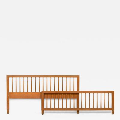 Raymond Loewy Raymond Loewy for Mengel Full Size Spindle Style Wooden Head Footboard