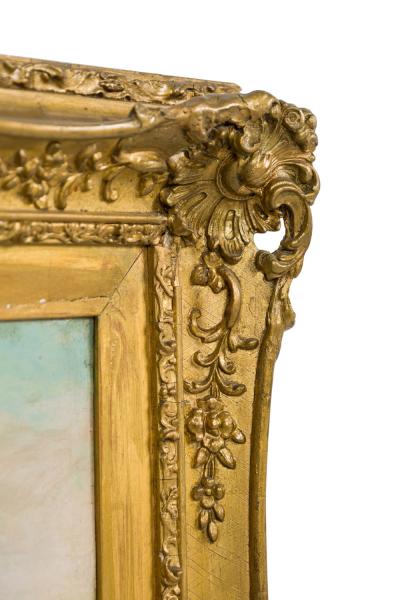 Raymond Lynde English Gilt Young Lady Portrait