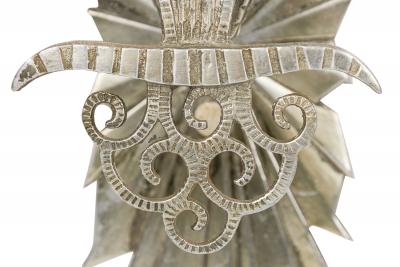 Raymond Subes 3 French Art Deco Silvered Bronze Wall Lights Sconces Manner of Raymond Subes