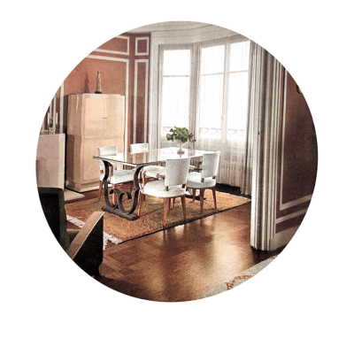 Raymond Subes Entry Dinning Table by Raymond Subes