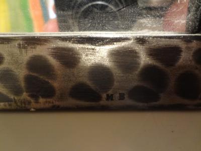 Raymond Subes French Art Deco Steel Mirror After Raymond Subes