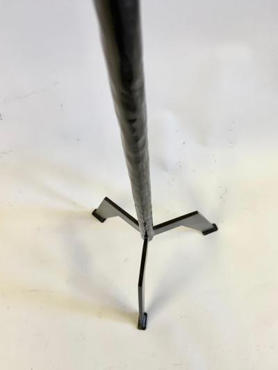 Raymond Subes Pair of Custom French Art Deco Wrought Iron Floor Lamps style of Raymond Subes