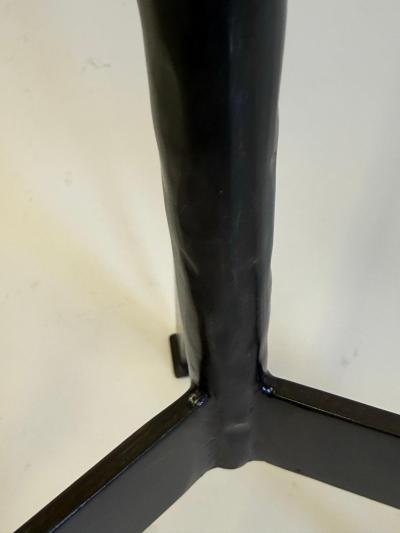 Raymond Subes Pair of Custom French Art Deco Wrought Iron Floor Lamps style of Raymond Subes