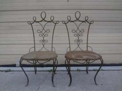 Raymond Subes Pair of French Art Deco Chairs Attributed to Raymond Subes