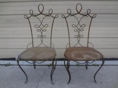 Raymond Subes Pair of French Art Deco Chairs Attributed to Raymond Subes