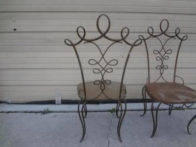 Raymond Subes Pair of French Art Deco Chairs Attributed to Raymond Subes