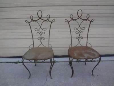 Raymond Subes Pair of French Art Deco Chairs Attributed to Raymond Subes