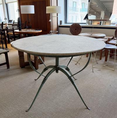 Raymond Subes RAYMOND SUBES IRON AND MARBLE TABLE