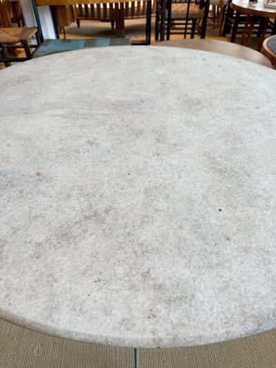 Raymond Subes RAYMOND SUBES IRON AND MARBLE TABLE