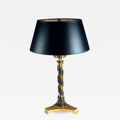 Raymond Subes Raymond Subes Gilt Iron Lamp