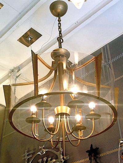Raymond Subes Raymond Subes Rare Superb Neoclassic 1940s Chandelier