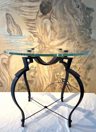 Raymond Subes Raymond Subes attributed wrought iron coffee table