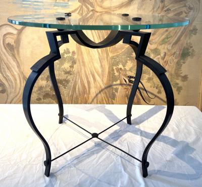 Raymond Subes Raymond Subes attributed wrought iron coffee table