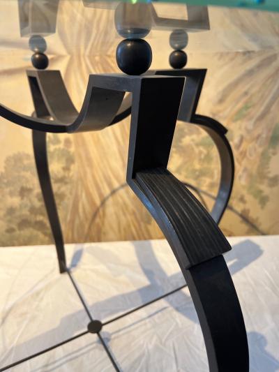 Raymond Subes Raymond Subes attributed wrought iron coffee table