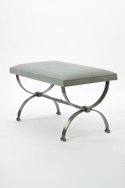 Raymond Subes Raymond Subes brushed iron base bench