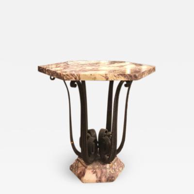 Raymond Subes Raymond Subes exceptional wrought iron coffee table or center table