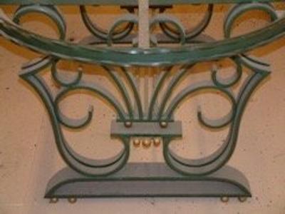 Raymond Subes Raymond Subes forged iron dining table