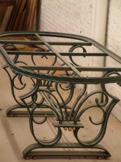 Raymond Subes Raymond Subes forged iron dining table