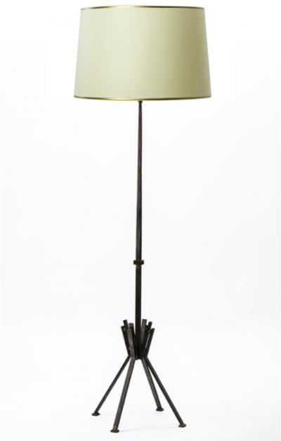 Raymond Subes Raymond Subes superb wrought iron floor lamp