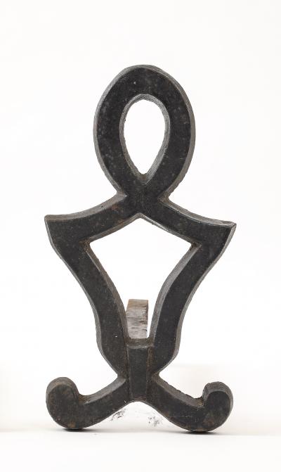 Raymond Subes attrib Andirons of Neoclassical Design France c 1930 s