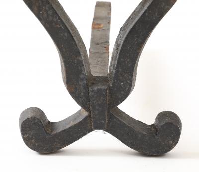 Raymond Subes attrib Andirons of Neoclassical Design France c 1930 s