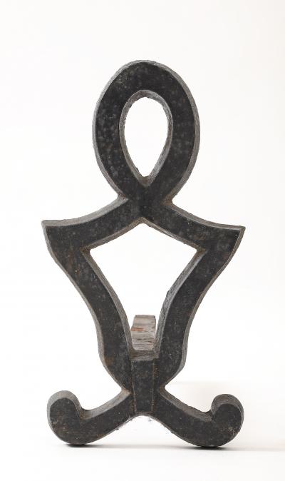 Raymond Subes attrib Andirons of Neoclassical Design France c 1930 s