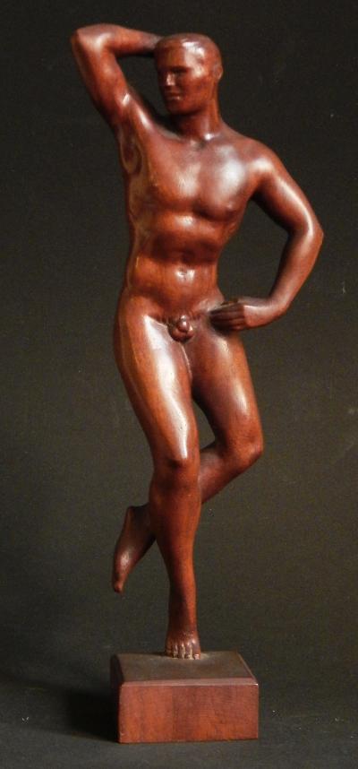 Raymond Turner Artists Model by Raymond Turner 1903 1996 American carved mahogany