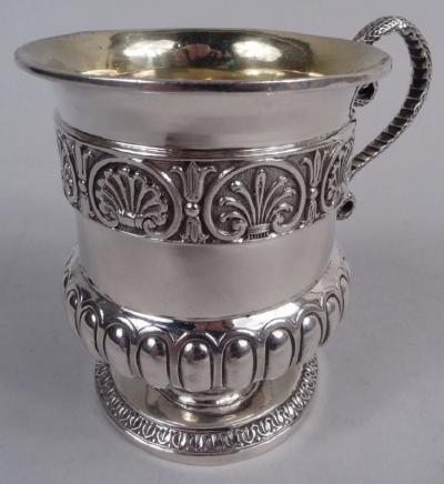 Rebecca Emes Emes Barnard English Georgian Regency Sterling Silver Mug 1816