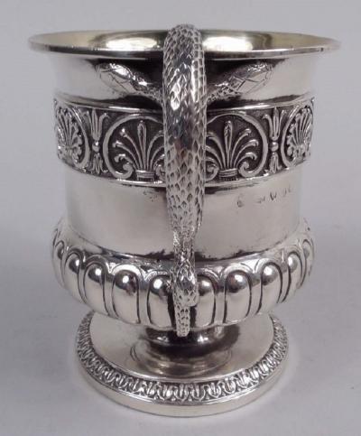 Rebecca Emes Emes Barnard English Georgian Regency Sterling Silver Mug 1816
