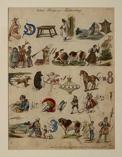 Rebus Picture Puzzel Germany 19th Century 10