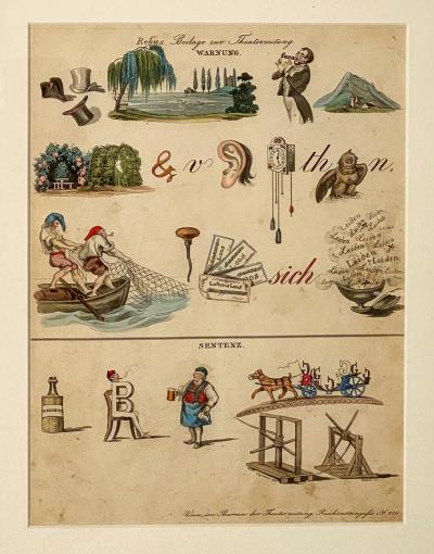 Rebus Picture puzzle Germany 19th Century