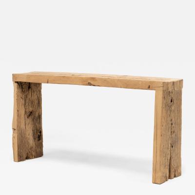 Reclaimed Elm Waterfall Table