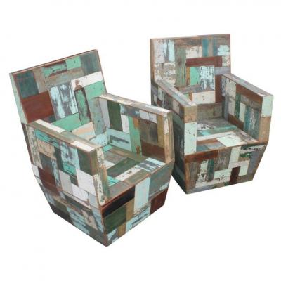 Reclaimed Wood Parsons Style Console