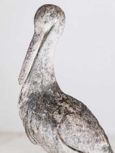 Reconstituted Heron or Crane Sculpture French 1950s 60s